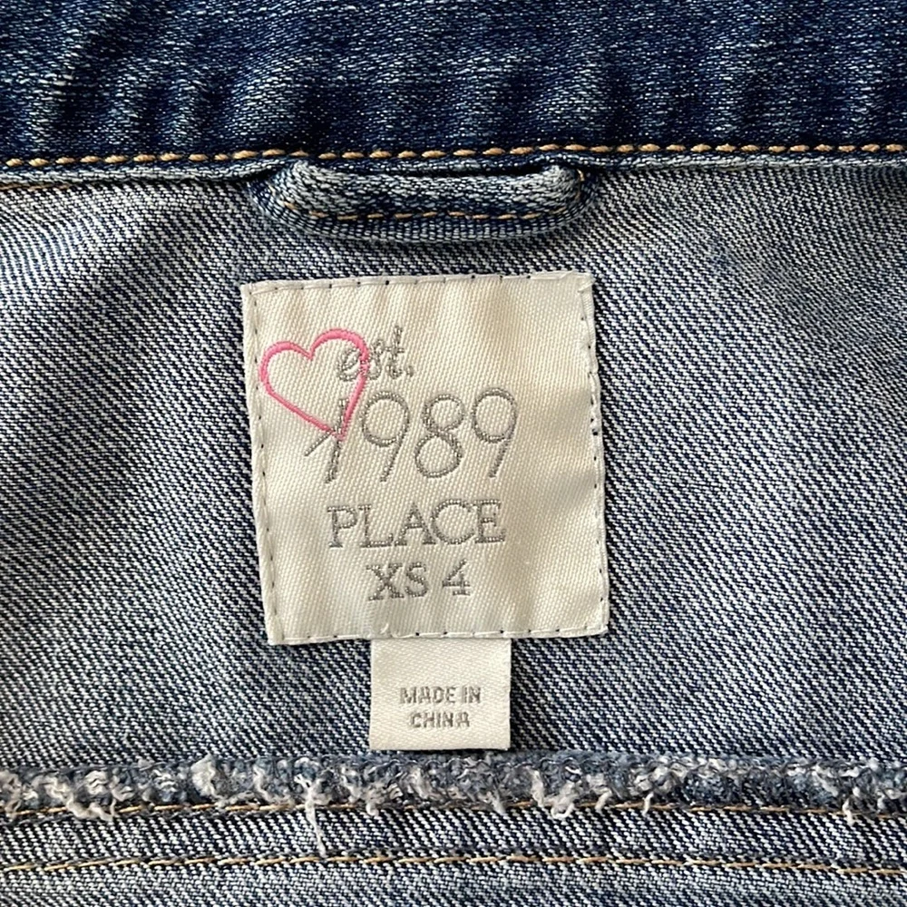 The Children’s PLACE Toddler Girl Denim Jacket Size XS (4)